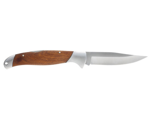 Нож складной Stinger, 100 мм (серебристый), материал рукояти: нержавеющая сталь, розовое дерево