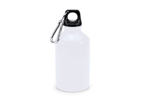 Алюминиевая бутылка с карабином YACA, белый