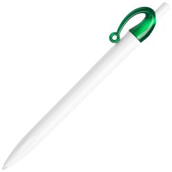 Ручка шариковая JOCKER (белый, зеленый)